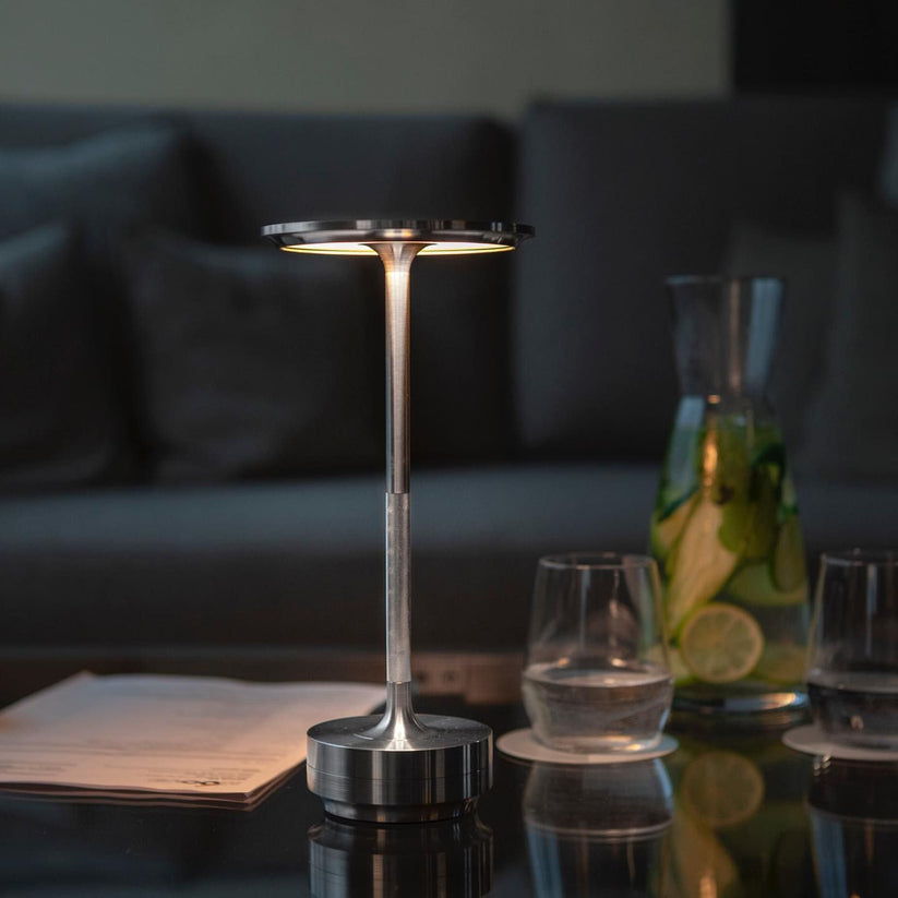 Sleek & Modern Table Lamp with Ambient Glow - GlowTable