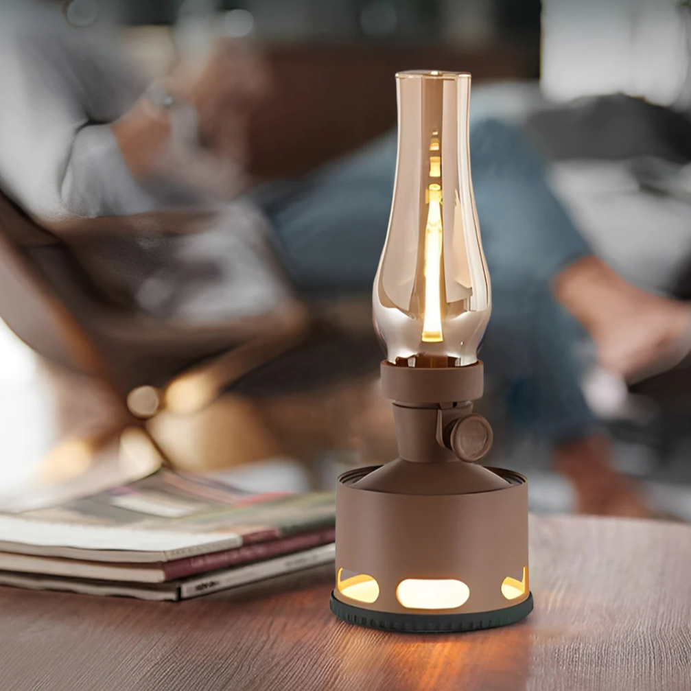 Retro LED Lamp for a Cozy Vintage Glow - RetroTable