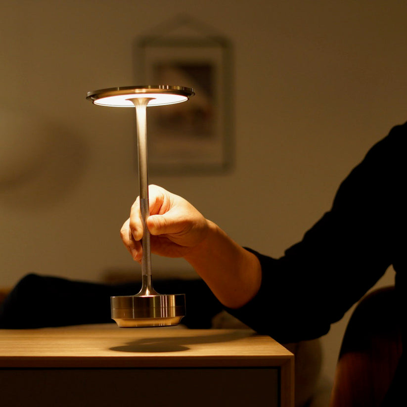 Sleek & Modern Table Lamp with Ambient Glow - GlowTable