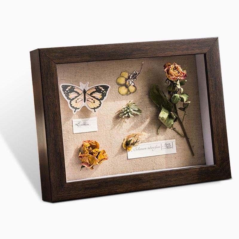 10 x 15 cm Rectangular Wood Picture Frame with Wall Hanging