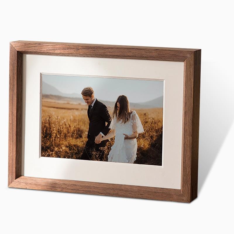 10 x 15 cm Rectangular Nut Brown Wood Picture Frame