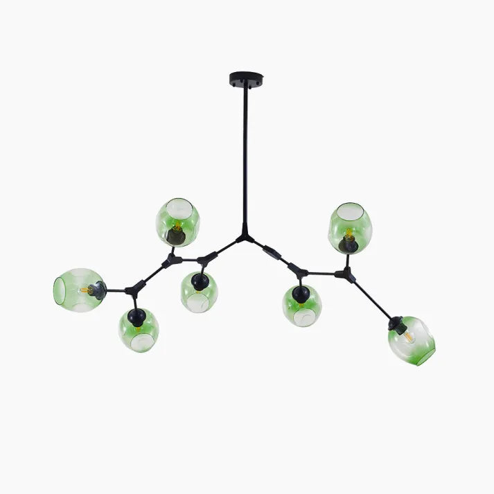 Modern Sputnik Pendant Lamp with Glass Bubble Accents - BubbleDrop