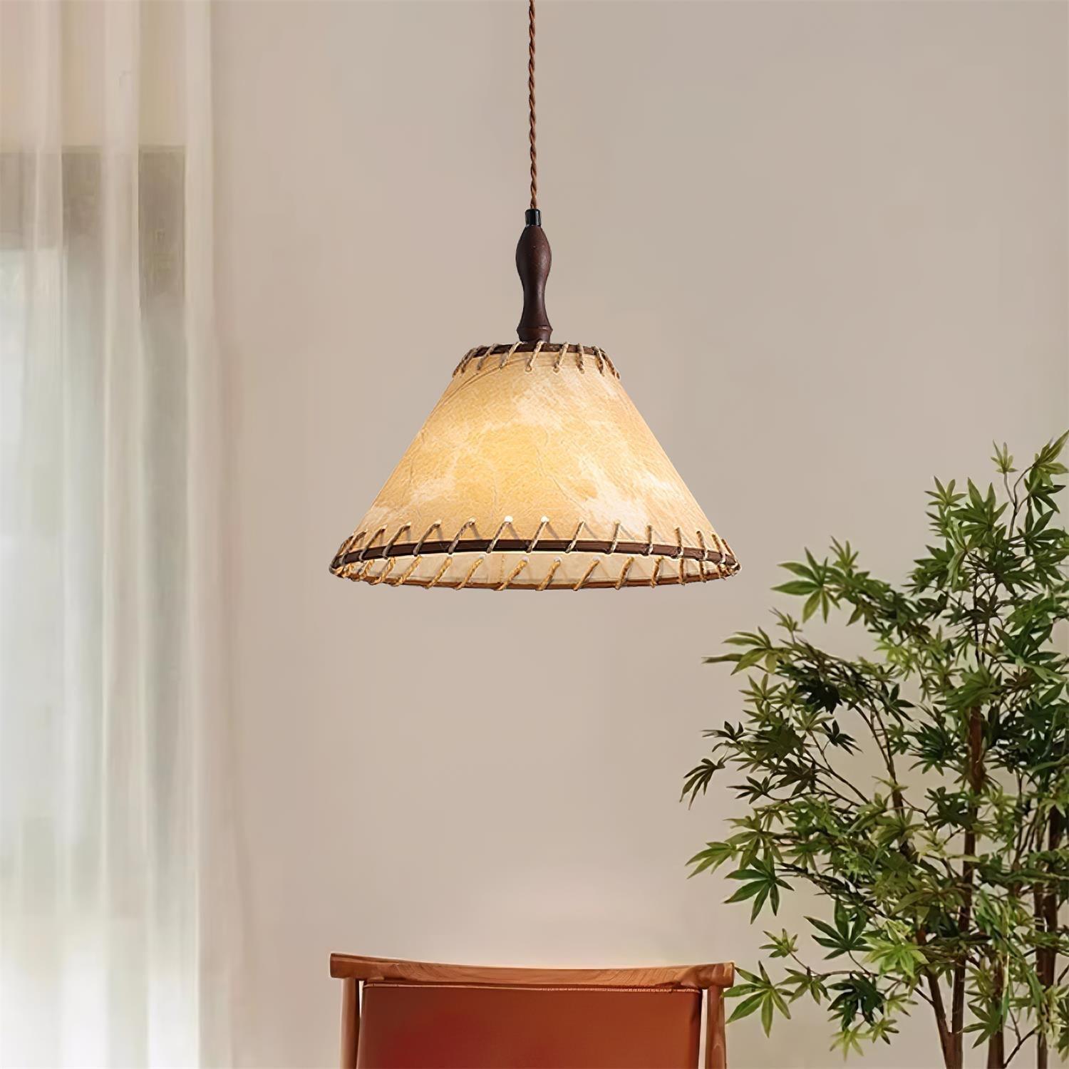 Sleek Wooden Pendant Light for a Warm Modern Feel - WoodDrop