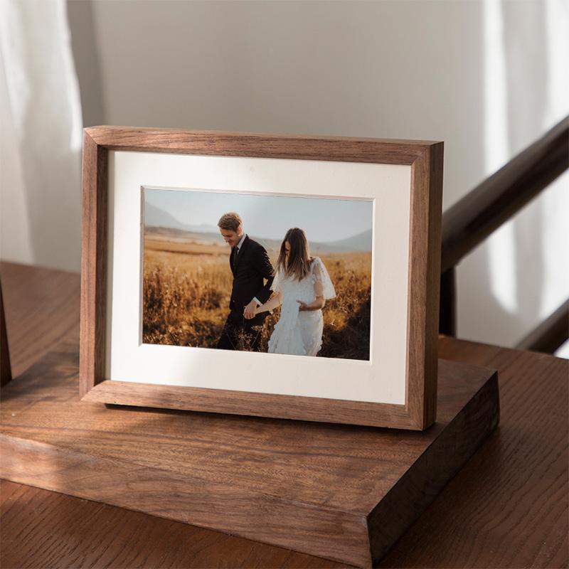 10 x 15 cm Rectangular Nut Brown Wood Picture Frame