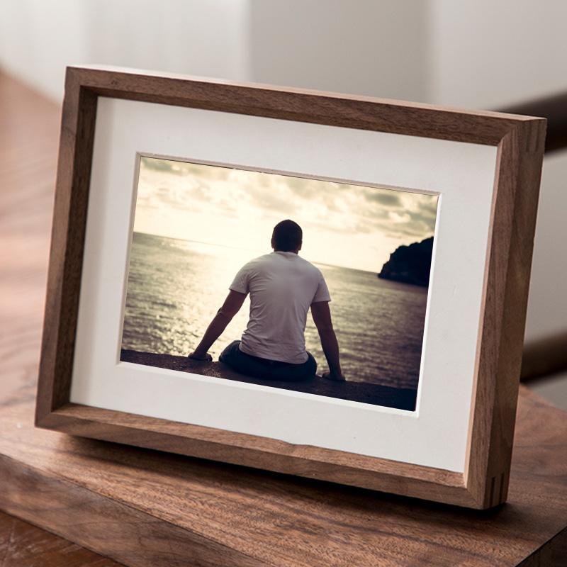 10 x 15 cm Rectangular Nut Brown Wood Picture Frame