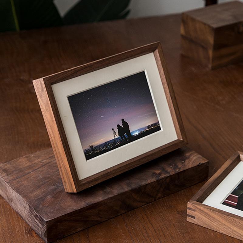 10 x 15 cm Rectangular Nut Brown Wood Picture Frame