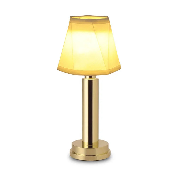 Chic Wireless Table Lamp in Soft Metal Finish - MetalTable