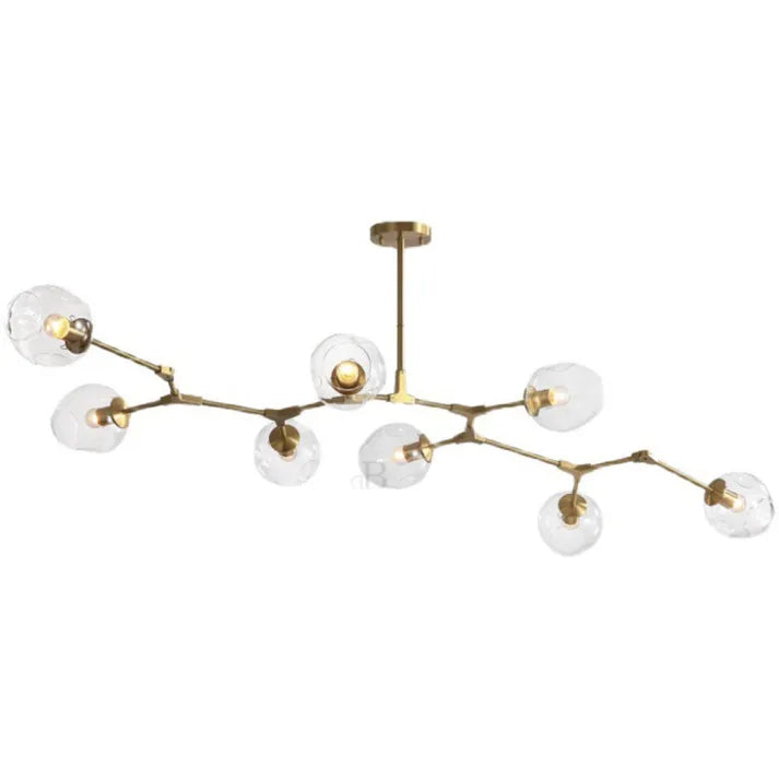 Modern Sputnik Pendant Lamp with Glass Bubble Accents - BubbleDrop