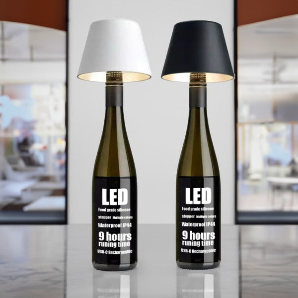 Stylish Rechargeable Wine Bottle Table Lamp - BottleTable