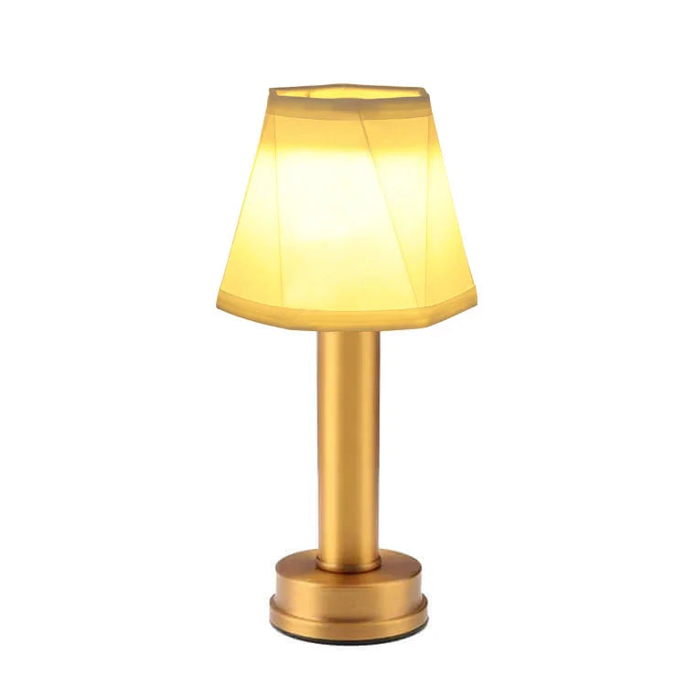 Chic Wireless Table Lamp in Soft Metal Finish - MetalTable