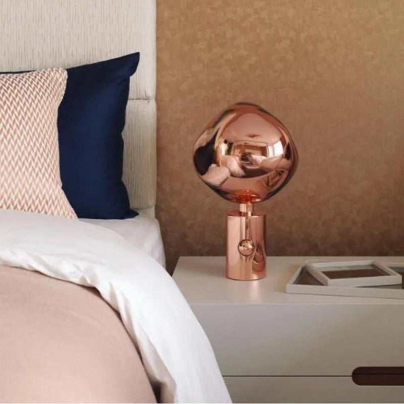 Luxe Melted Glass Table Lamp for Modern Decor - GlassTable