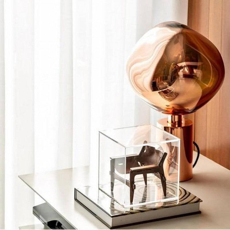 Luxe Melted Glass Table Lamp for Modern Decor - GlassTable
