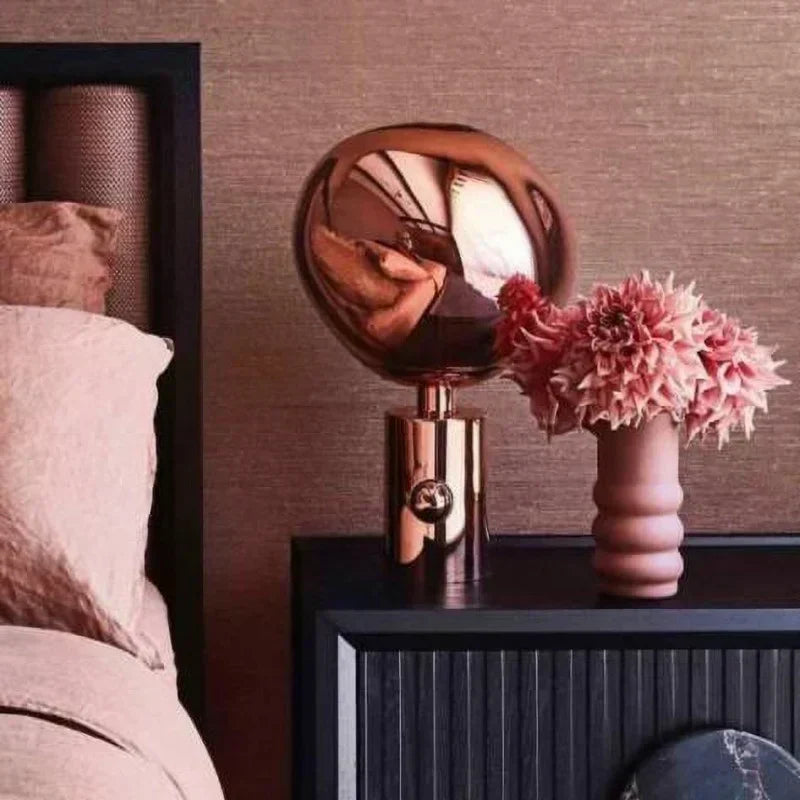 Luxe Melted Glass Table Lamp for Modern Decor - GlassTable