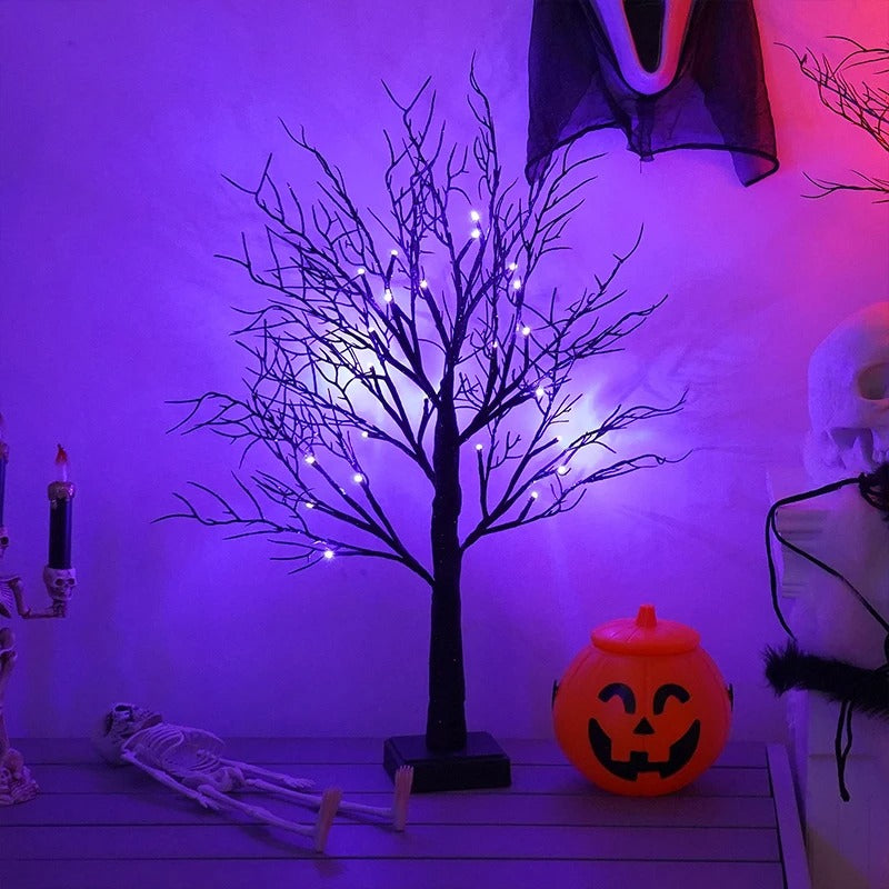 Halloween Pumpkin LED Tree Lamp for Autumn Decor - TreeTable