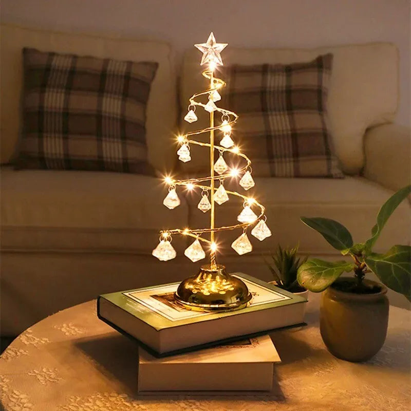 Festive LED Christmas Tree Lamp for a Cozy Holiday Glow - TreeTable